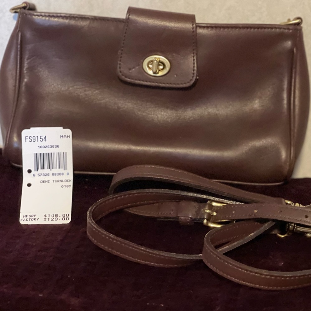 Coach Demi Turnlock. Vintage with original tag
